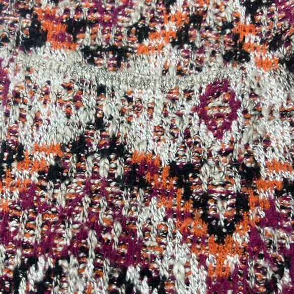 J JILL Open‎ Aztec Chunky Long Cardigan Size 1X - Picture 5 of 9